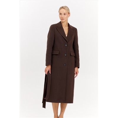 Пальто женское демисезонное 27210 (шоколад)