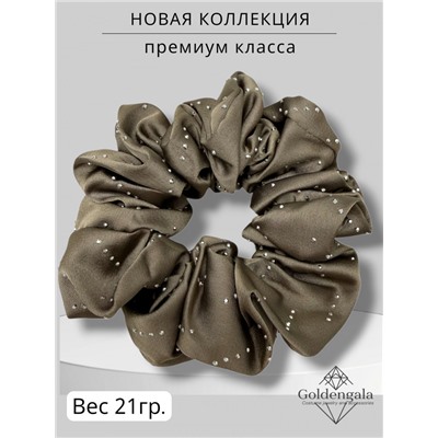 Резинка для волос объемная шелковая со стразами Арт:Р2/001