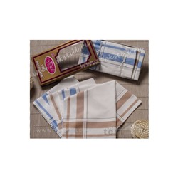 Мужские Носовые Платки 12 шт./уп. 46x46 см. LUKS Sari Kutulu - Gozde