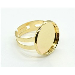 Основа для кольца 16мм золотистая