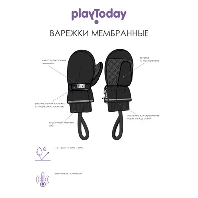 Варежки-краги зимние для девочки