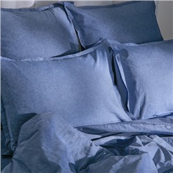 Пододеяльник SL Home "Деним" 150*220 см, цв.синий, 100% жатый хлопок