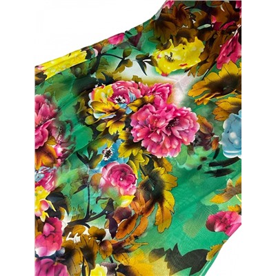 Шарф шифоновый с цветочным принтом Арт 0981/7