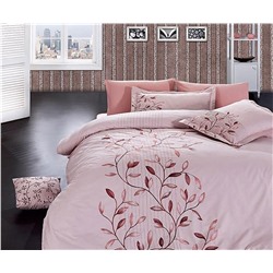 Сатиновое Постельное белье Евро 2 сп. Vip Saten Cotton Collection First Choice
