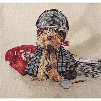 Детективы Йорк с трубкой Купон 46х46 см