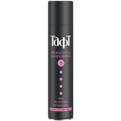 Sch.Тафт  Лак   POWER мегафиксации  Нежность Кашемира для сухих поврежд. волос  (5) 225 мл черн.
