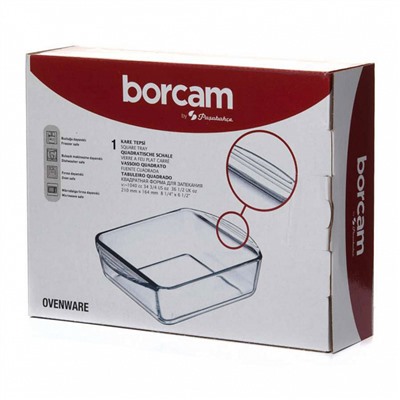 Посуда для СВЧ без крышки Pasabahce Borcam Sets 210×165 мм 1040 мл 59854