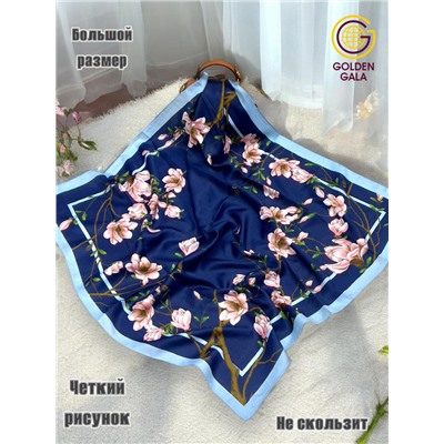 Платок утепленный Сакура цвет 3040/11 (темно-синий)