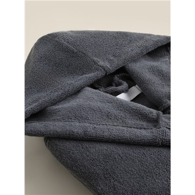 Халат махровый с капюшоном женский SL HOME: Basic "Гри Сандре", р-р XL, 100% хл, 420 г/м2