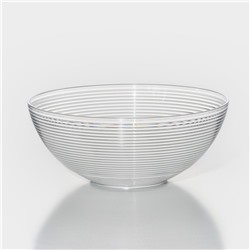 Салатник Доляна «Шарм», d=23 см, высота 9.5 см, 2.2 л, прозрачный