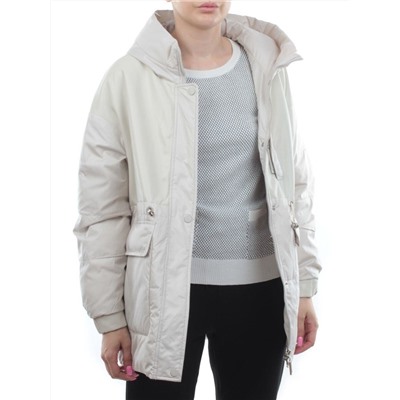 M24-211 LT. BEIGE Куртка демисезонная женская (100 гр. синтепон)