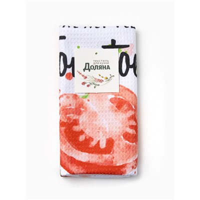 Полотенце Доляна Tomato, 40×60±3 см, 100% п/э, микрофибра