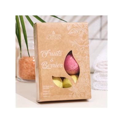 Набор бомбочек для ванн Fruits & Berries, 6 шт. по 40 г