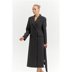 Пальто женское демисезонное 26895 (базальт/рубчик)