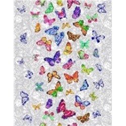 Полотенце вафельное 35*60см "Бабочки" ВП_31