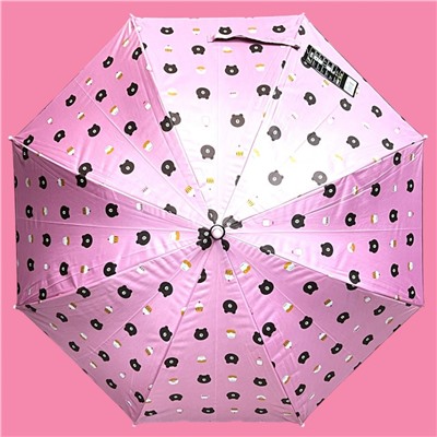 Зонт-трость для девочки полуавтомат Арт 7250