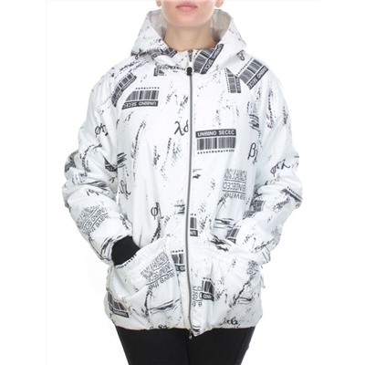 ZW-2183-1C WHITE Куртка демисезонная женская BLACK LEOPARD (100 гр.синтепона)