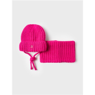 Комплект для девочки: шапка, снуд