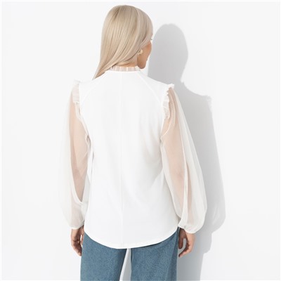 Блуза нарядная, Вечная привилегия (белая)