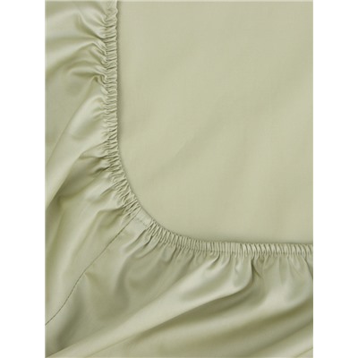 Простыня на резинке 300ТС SL Home Herb 140×200+30 см, сатин, 100% хлопок