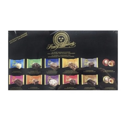 LambertZ Merry Christmas Advent Calendar 290g, Адвент-календарь 2025 Lambertz Ассорти пряников, 37 см х 37 см, 290 грамм