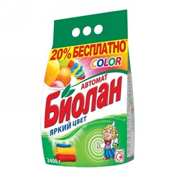 Порошок стиральный БИОЛАН Автомат Color 2,4 кг м/у