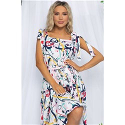 Платье Улыбка (белое) П12915-19М