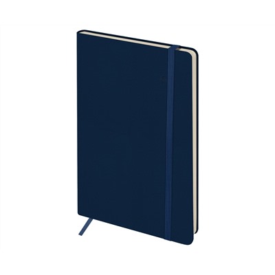 Записная книжка А5 96л. ЛАЙТ, кожзам, Greenwich Line "Classic. Dark blue", с резинкой, блок без линовки