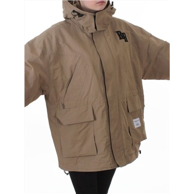 3097 DK. BEIGE Куртка демисезонная женская (100 гр. холлофайбер)