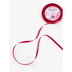 Лента атласная, с золотым люрексом, 6 мм, 23±1 м, розовая №72