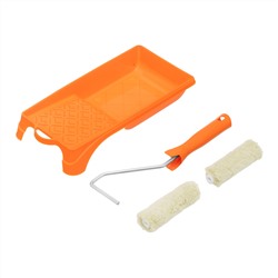 Малярный набор для фасадных работ: кювета 150 мм х 290 мм и мини-валик 110 мм Сибртех