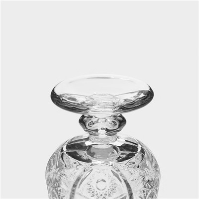 Рюмки Доляна «Ледяная звезда», 60 мл, 15×11×7 см, набор 6 шт., стекло, прозрачные