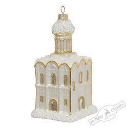 Собор с заснеженными куполами (стекло) 7,5х7х14,5 см