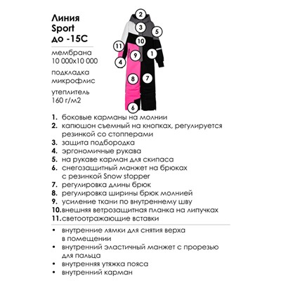 Комбинезон зимний для девочки