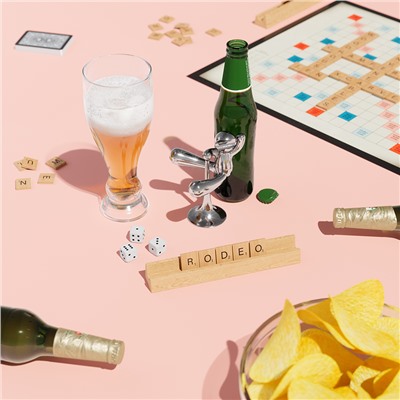 Открывалка для бутылок Rodeo Buddy, хром