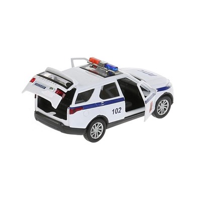 Машина металл LAND ROVER DISCOVERY ПОЛИЦИЯ 12 см, двери, багаж, инерц 297496