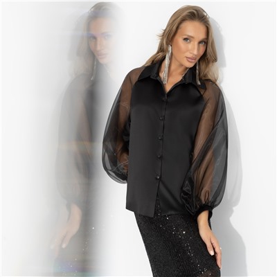 Блуза из атласа и органзы, Теория красоты (элегант)