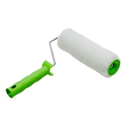 Валик "Искусственный мех" с ручкой, 200 мм, ворс 15 мм, D 48 мм, D ручки 6 мм, полиэстер Сибртех