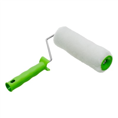 Валик "Искусственный мех" с ручкой, 200 мм, ворс 15 мм, D 48 мм, D ручки 6 мм, полиэстер Сибртех