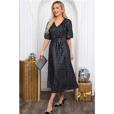 Платье праздничное Мадлен (черное) П14623-18М