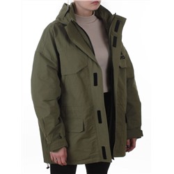 3094 GREEN Куртка демисезонная женская (100 гр. холлофайбер)