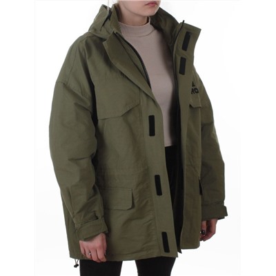 3094 GREEN Куртка демисезонная женская (100 гр. холлофайбер)