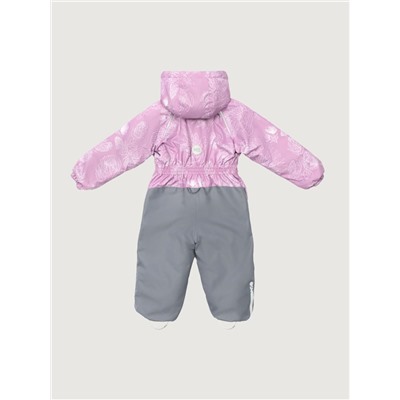 Комбинезон утеплённый для девочки NIKASTYLE 8м1625 Орхидея серый