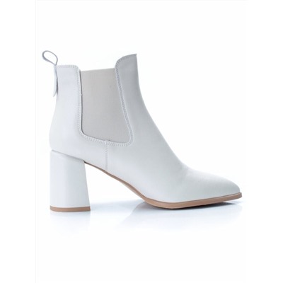 01-PCT169-2 BEIGE Ботинки Челси демисезонные женские (натуральная кожа, байка)