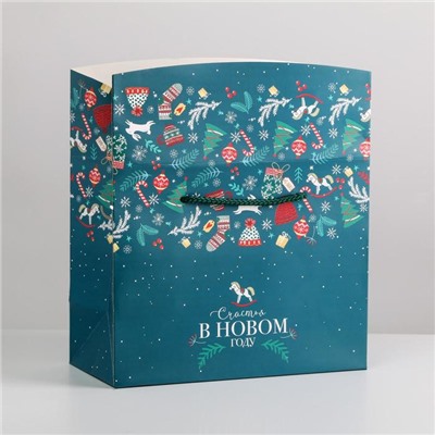 Пакет - коробка, 23×18×11 см