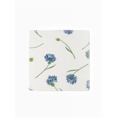 Набор платочков Крошка Я  Cornflowers (вид 1) 20*20 см-5 шт, муслин, 100 % хлопок