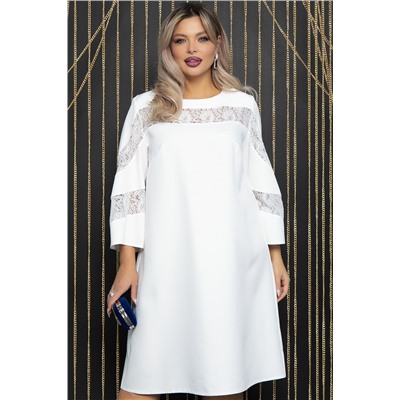 Платье с кружевом Роскошный выход (айвори) П14400-13М