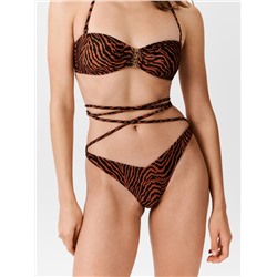 Бюстгальтер купальный жен.Bralette Rossana черный принт