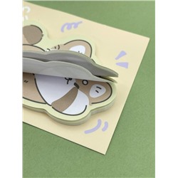 Блок стикер для записей "Racoon dreaming", orange