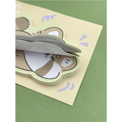 Блок стикер для записей "Racoon dreaming", orange